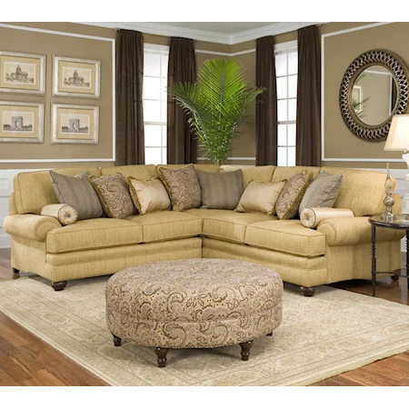 Traditional Styled Corner Sectional Sofa